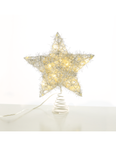 "SILVER CONVEX STAR" 20 MINI WW LED ΛΑΜΠ. ΜΠΑΤ. 3ΧΑΑ,IP20 23x5x20cm ACA X11201122