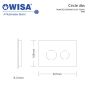 Πλακέτα Χειρισμού Easy Touch Circle Χρώμιο Wisa F099-100