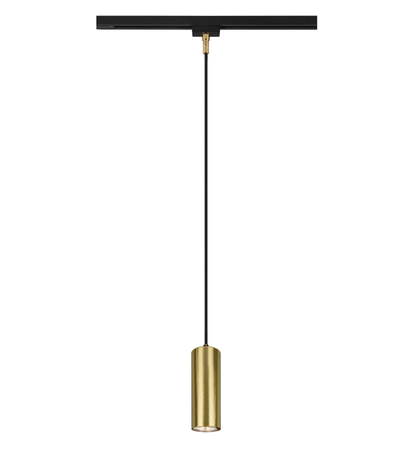 Κρεμαστό Φωτιστικό Ράγας 2 Γραμμών 6xH180cm 1xGU10 Brass Matt Trio Lighting Duoline Marley 73240108