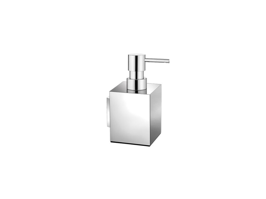 Dispenser Αντλία Σαπουνιού 500ml Επιτοίχιο 7x8,5x15,5 cm Brass Chrome Sanco Metallic Bathroom Set 91352-A03