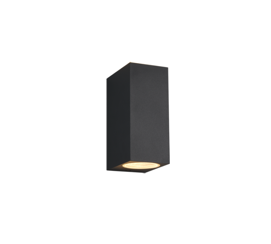 Επιτοίχιο Σποτ Μαύρο Ματ Up Down 6xH15cm 2xGU10 Εξ.Χώρου IP44 Trio Lighting Roya 204269242