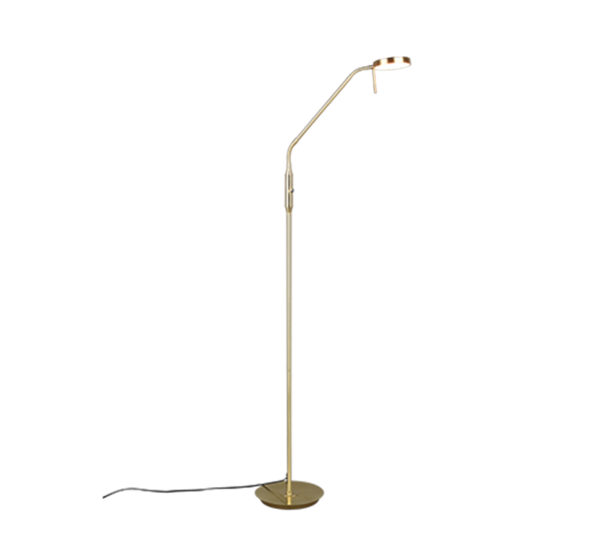 Φωτιστικό Δαπέδου Brass Mat 25xH145cm Led 12w 2300-3000-4000K 1400lm Trio Lighting  Monza 423310108