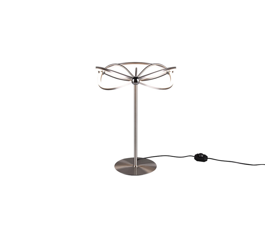 Φωτιστικό Επιτραπέζιο Nickel Matt 41xH50cm  LED 26w 3000K 2500lm Trio Lighting Charivari 521210107