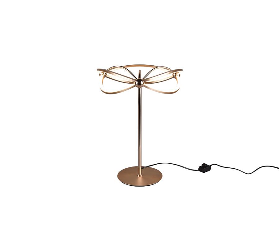 Φωτιστικό Επιτραπέζιο Brass Matt 41xH50cm  LED 26w 3000K 2500lm Trio Lighting Charivari 521210108