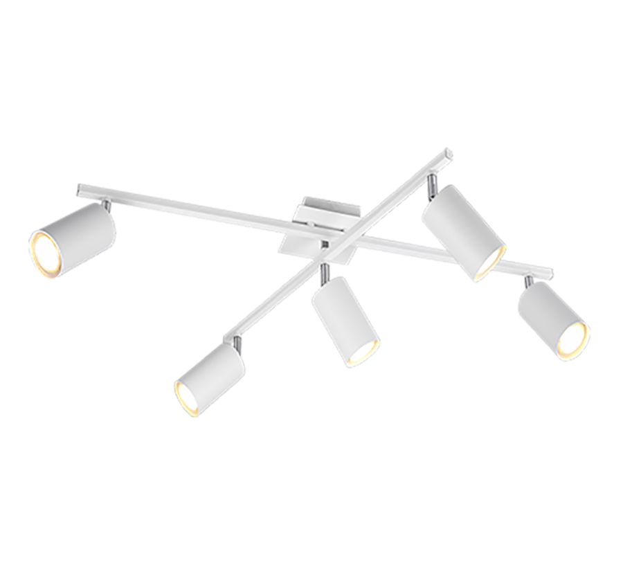 Σποτ Ράγα Πεντάφωτη 5xGU10 77cm White Matt Trio Lighting Marley 612400501