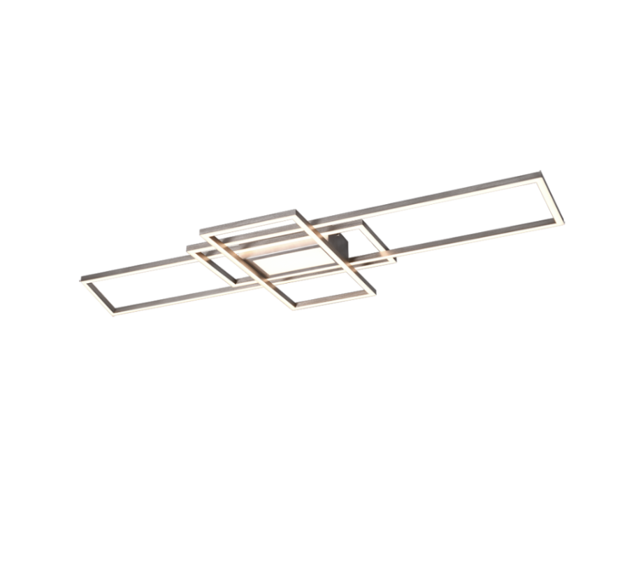 Πλαφονιέρα Οροφής 105cm Nickel Matt Led 60w 3000-6500K 1700lm Trio Lighting Irvine 620010407