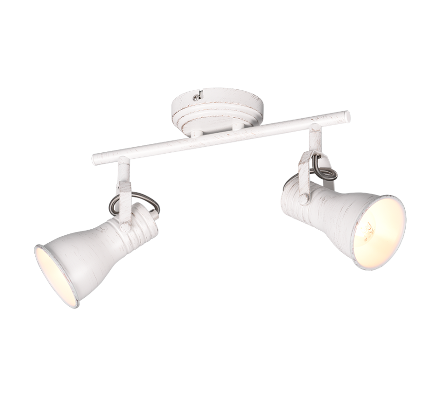 Steam Διπλό Σποτ με Ντουί E14 σε Λευκό Χρώμα Trio Lighting 813400227