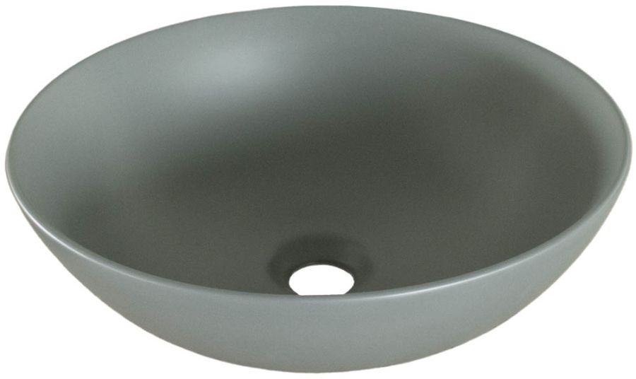 Νιπτήρας Πορσελάνης Επιτραπέζιος Φ40x14cm Ceramita Grey Matt Ceramita F434-Grey