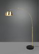 Φωτιστικό Δαπέδου 38xH200cm 1xE27 Brass Matt -Βάση Μαύρη Trio Lighting Argentina 411700108