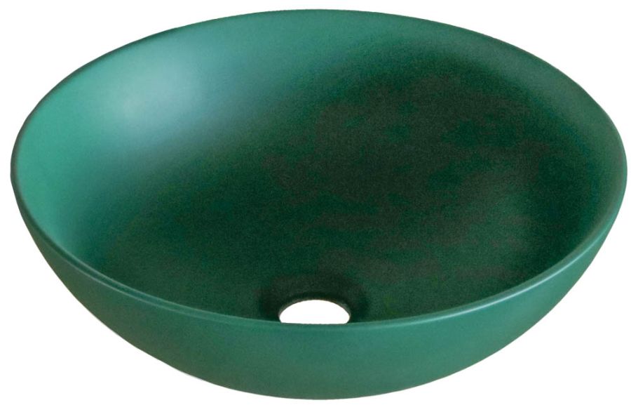 Νιπτήρας Πορσελάνης Επιτραπέζιος Φ40x14cm Ceramita Green Matt Ceramita F434-Green