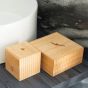 Κουτί Αποθήκευσης & Οργάνωσης 9x9x8cm Estia Home Art Bamboo Essentials 02-13165