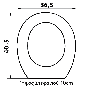 Κάθισμα  Λεκάνης W.C Υπερυψωμένo Ύψος 10cm  Λευκό Polyester 40,5-36,5cm Πλαστικά στηρίγματα  Α.Μ.Ε.Α Elvit AMEA 0205