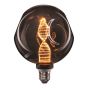 ΛΑΜΠΑ LED ΓΛΟΜΠΟΣ G125 4W E27 1800K 220-240V DENTED DNA SMOKY DIMMABLE Eurolamp 147-78730