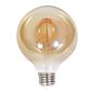 InLight E27 LED Filament G95 8watt Dimmable με μελί κάλυμμα 7.27.08.25.1