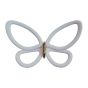 White Metal Butterflies 3D μεταλλικές Ango 24006