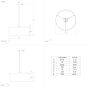 Φωτιστικό Κρεμαστό Ø530xH1500mm 1xE27 Ύφασμα Χρυσό-Μπλε Eglo Star of Lights Casuarita 39974