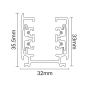 ΡΑΓΑ 4 ΚΑΛΩΔΙΩΝ 2m ΛΕΥΚΗ ACA 4W2MW