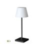 Πορτατίφ Ø150xH380mm IP44 Επαναφορτιζόμενο USB Led 2w 170lm 4000K 3 Step Dimming Μαύρο-Λευκό Viokef Happy 4276100