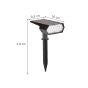 Φωτιστικό Ηλιακό Καρφωτό 3W 3CCT 3000-6000Κ  Solar Spike Light in Black it-Lighting Melville 80204810S