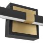 Φωτιστικό Τοίχου L800xH110mm LED 17,5w 3000K 2000lm Black Brushed Brass Eglo Peguera 900929