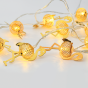 “METAL STRING LIGHTS (FLAMINGO)” ΦΛΑΜΙΝΓΚΟ 10 LED ΛΑΜΠΑΚ ΣΕΙΡΑ ΜΠΑΤΑΡ(2xΑΑ) ΘΕΡΜΟ ΛΕΥΚΟ IP20 ACA FLAMINGO10WW2A