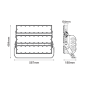 LED HIGH POWER FLOOD LUMINAIRE 720W, 111600LM, 5000K, 40°, 230V AC, IP65, IK10 ACA GLAD7205040