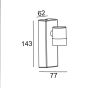 ΣΠΟΤ DOWN 1X1W P.LED ACA HI2172A