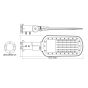 LED STREET LUMINAIRE 200W 27000LM 4000K 140x90˚ CLASS I 230V AC IP66 ACA NORD20040