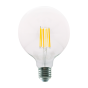 LED FILAMENT E27 G125 12W 4000K 230V AC 1600LM RA80 ACA PALA12512NW