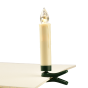 "10 WHITE MINI CLIPS CANDLES", 10*1  LED ΛΑΜΠ. ΜΠΑΤ. (10*AAA), IR CONTROL., WW,IP20, φ1.5X10.5cm ACA X07101520