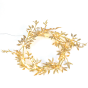 "GOLD GARLAND", 20 ΜΙΝΙ LED ΛΑΜΠ. WW ΜΠΑΤ. (2XAA) ΑΣΗΜΙ ΚΑΛ. ΧΑΛΚΟΥ IP20 150+30CM ΔΙΑΦ ΚΑΛ ΤΡΟΦ. ACA X07201145