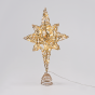 "GOLD & WHITE BEAD STAR " 20 MINI WW LED ΛΑΜΠ. ΜΠΑΤ. 3ΧΑΑ,IP20 37x5x20cm ACA X11201129