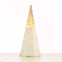 "SILVER & WHITE SEQUIN CONE TREE" 35 WW LED ΛΑΜΠ. ΜΠΑΤ. 3ΧΑΑ,IP20 Φ27.5X90CM ACA X1135117