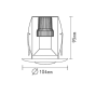 ΣΠΟΤ R50 ΛΕΥΚΟ  RAL C3619M ACA AC.045R50WMS