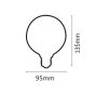 InLight E27 LED Filament G95 8watt Dimmable 7.27.08.16.1